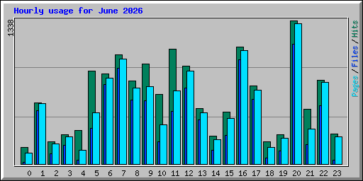 Hourly usage for June 2026